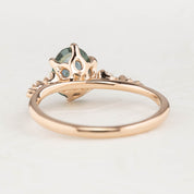 【即日配送】エステルフルールリング ・1.41ct・加熱モンタナ産ブルーグリーンサファイア・K14RG