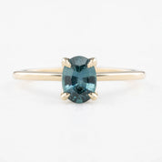 Sara Ring, 0.82ct Montana Sapphire, oval shape gemstone