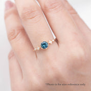 Stella Ring Montana Sapphire, 14K Yellow Gold