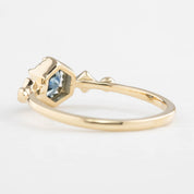 Stella Ring Montana Sapphire, 14K Yellow Gold