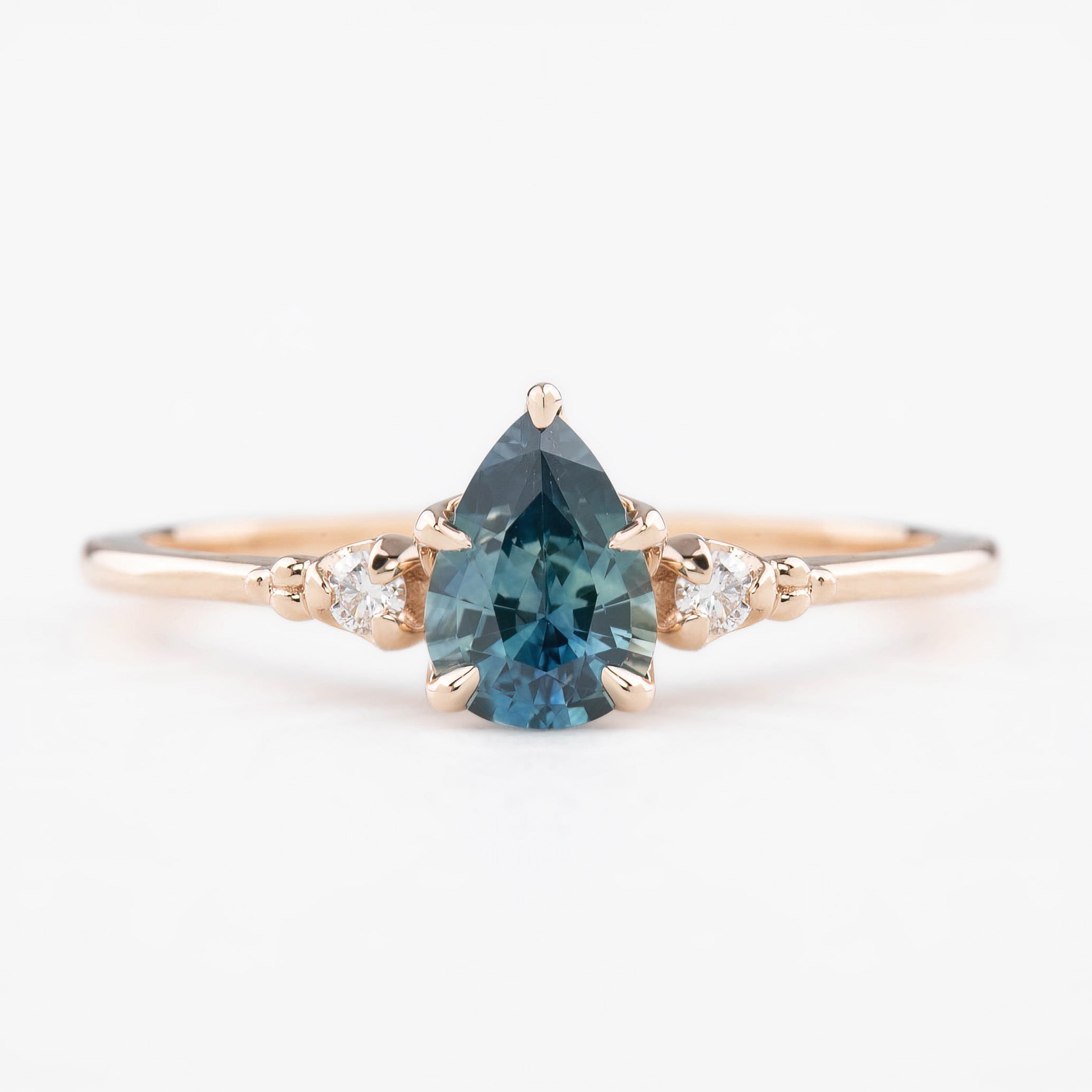 Estel Ring, 0.72ct Blue Montana Sapphire