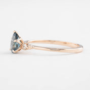 Estel Ring, 0.72ct Blue Montana Sapphire