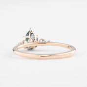 Estel Ring, 0.72ct Blue Montana Sapphire
