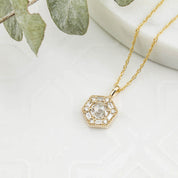 Lila Necklace, 0.30ct Rose-Cut Diamond (Charm Option)