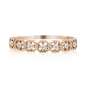 Milgrain Square Eternity Ring