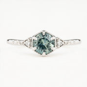Agatha Ring, 0.75ct Blue Montana Sapphire
