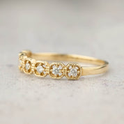 Milgrain Square Eternity Ring
