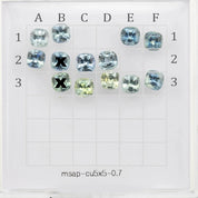 0.70ct Calibrated Cushion Montana Sapphires (5.0mm) CS017