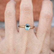 1.36ct  ブルーグリーンサファイア モンタナ産