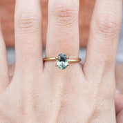 1.28ct ブルーグリーンサファイア モンタナ産
