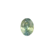 1.61ct oval cut parti aqua green and lime green Montana sapphire, ethically sourced and authentic gemstone