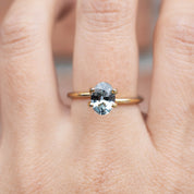 1.3ct オーバルカット アクアブルーサファイア モンタナ産 SO157