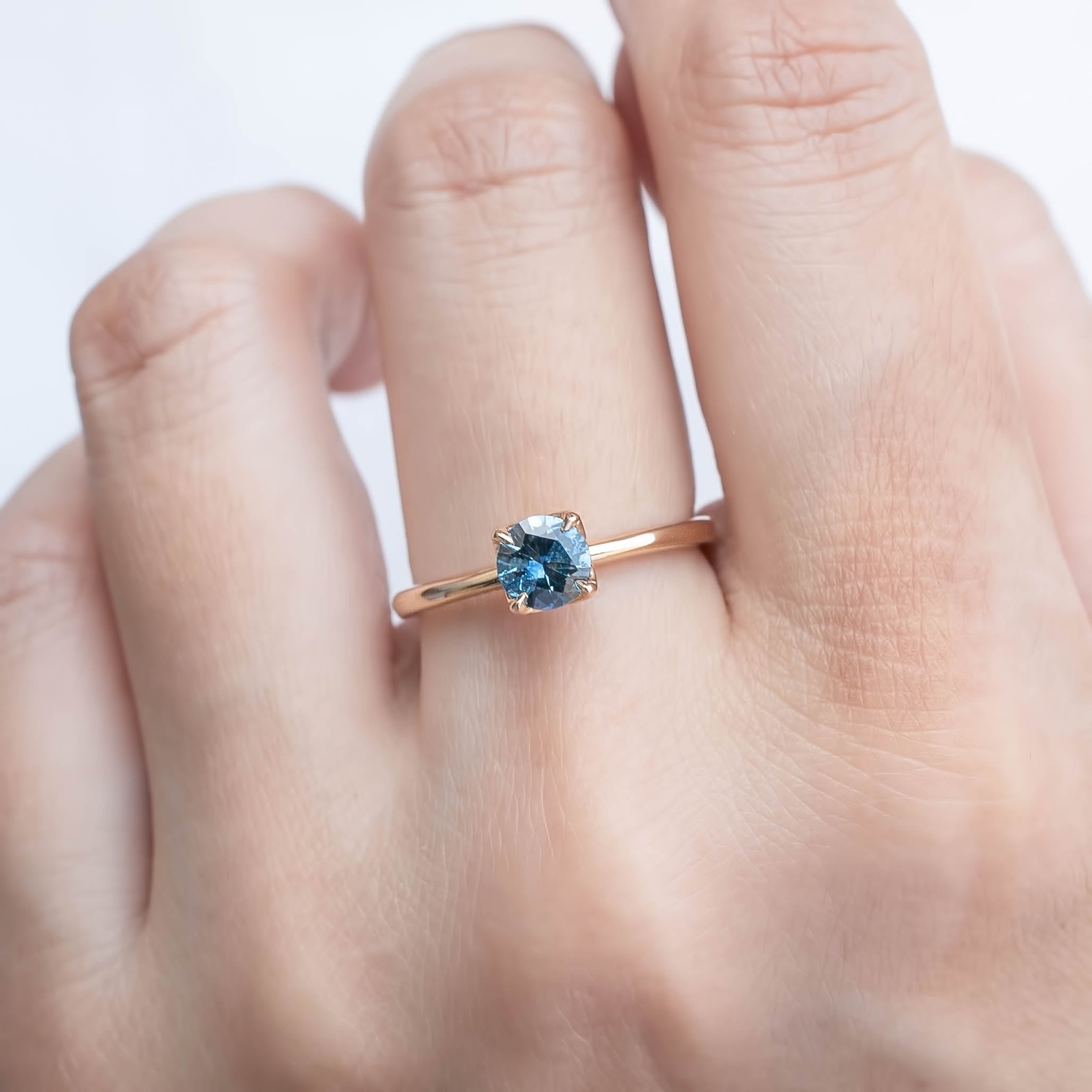Sara Ring, 0.64ct Montana Sapphire