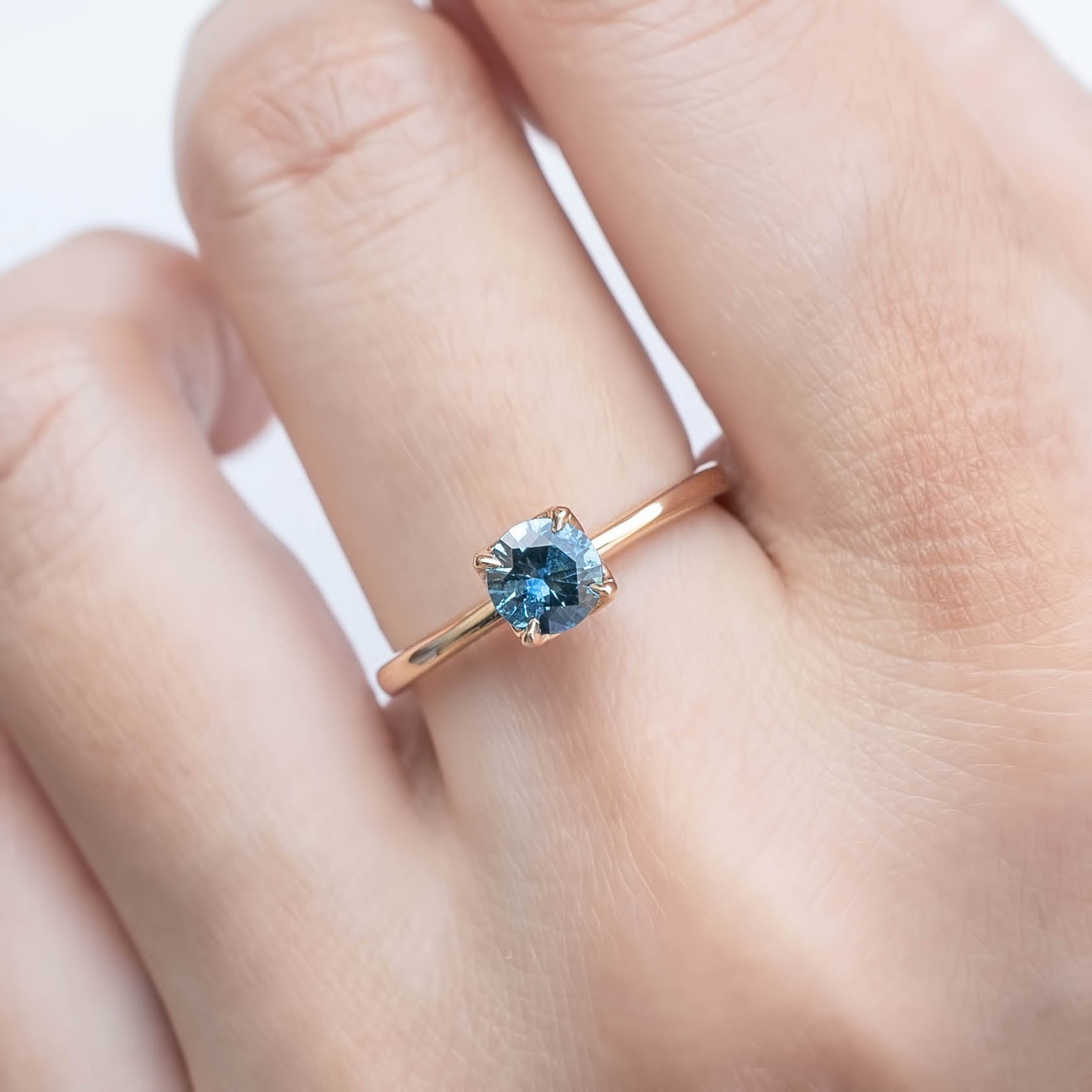 Sara Ring, 0.64ct Montana Sapphire