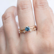 Sara Ring, 0.64ct Montana Sapphire