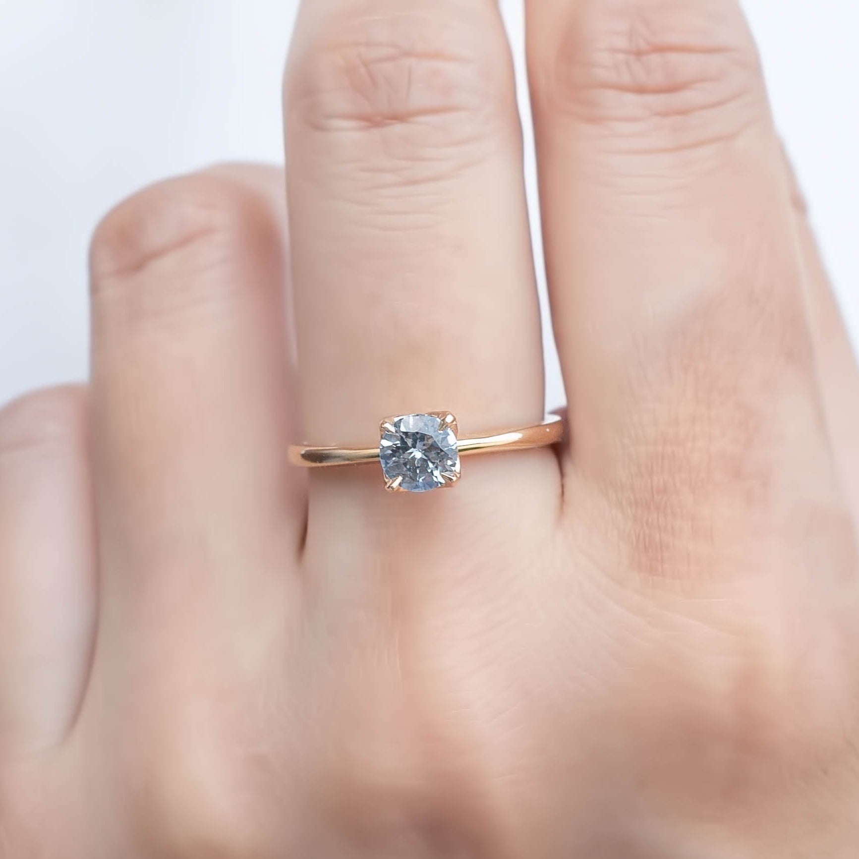 Sara Ring, 0.66ct Montana Sapphire