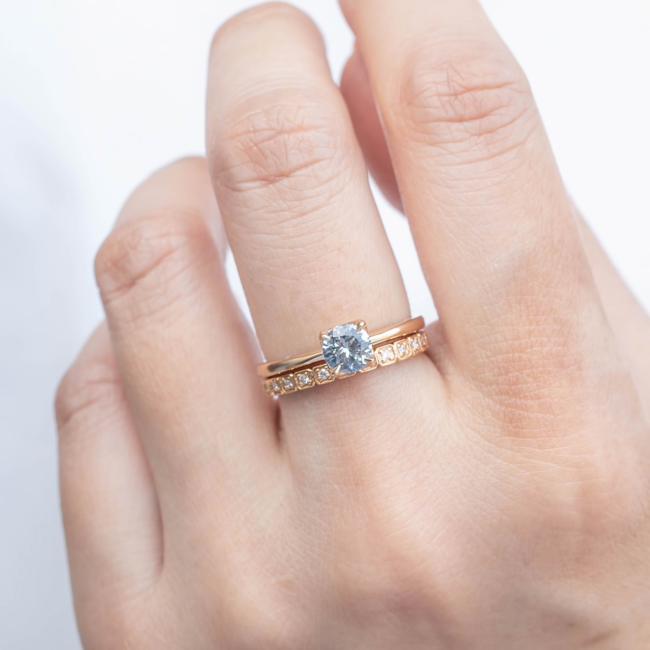 Sara Ring, 0.66ct Montana Sapphire