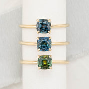【一点物】サラリング ・0.97ct・加熱モンタナ産ティールブルーサファイア・K14YG