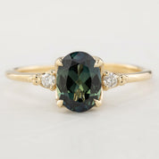 Estel Ring - 1.44ct Unheated Peacock Queensland Sapphire (One of a kind)
