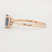 Nina Ring, 1.30ct Montana Sapphire, oval shape gemstone