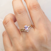 エミリーリング　ピンクサファイア　1.38ct　14Kイエローゴールド