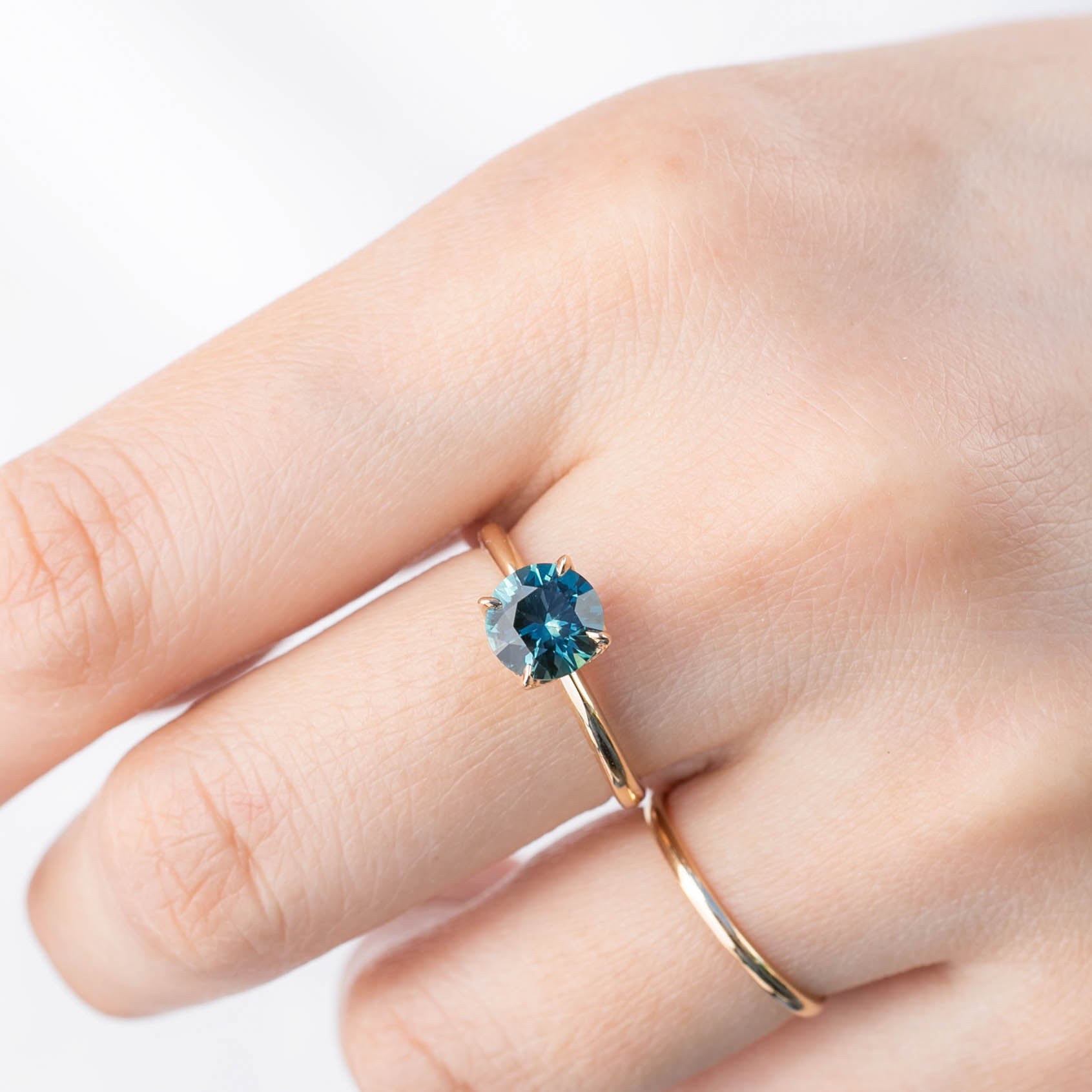 Sara Ring - 1.41ct Green Montana Sapphire (One of a kind)