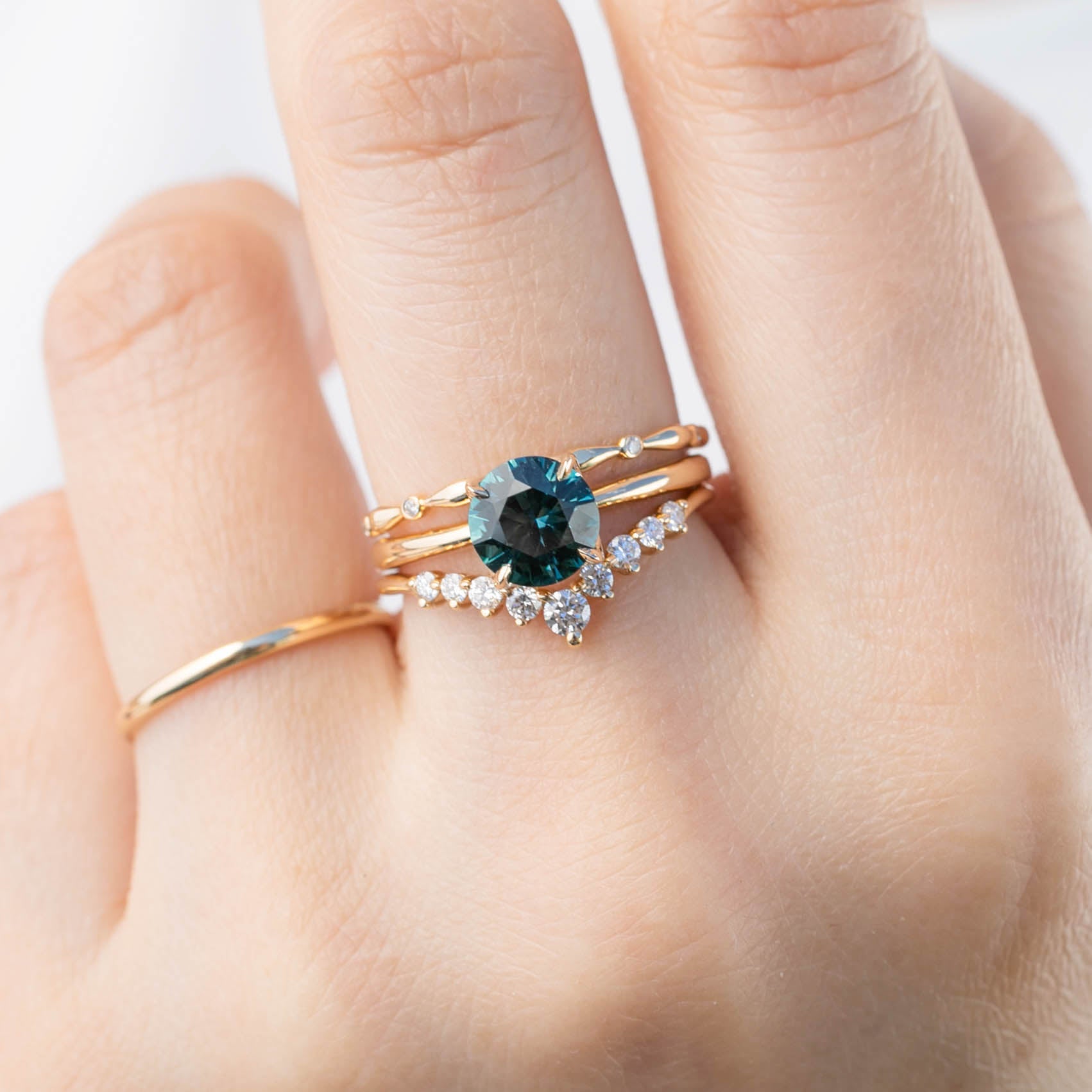 Sara Ring - 1.41ct Green Montana Sapphire (One of a kind)