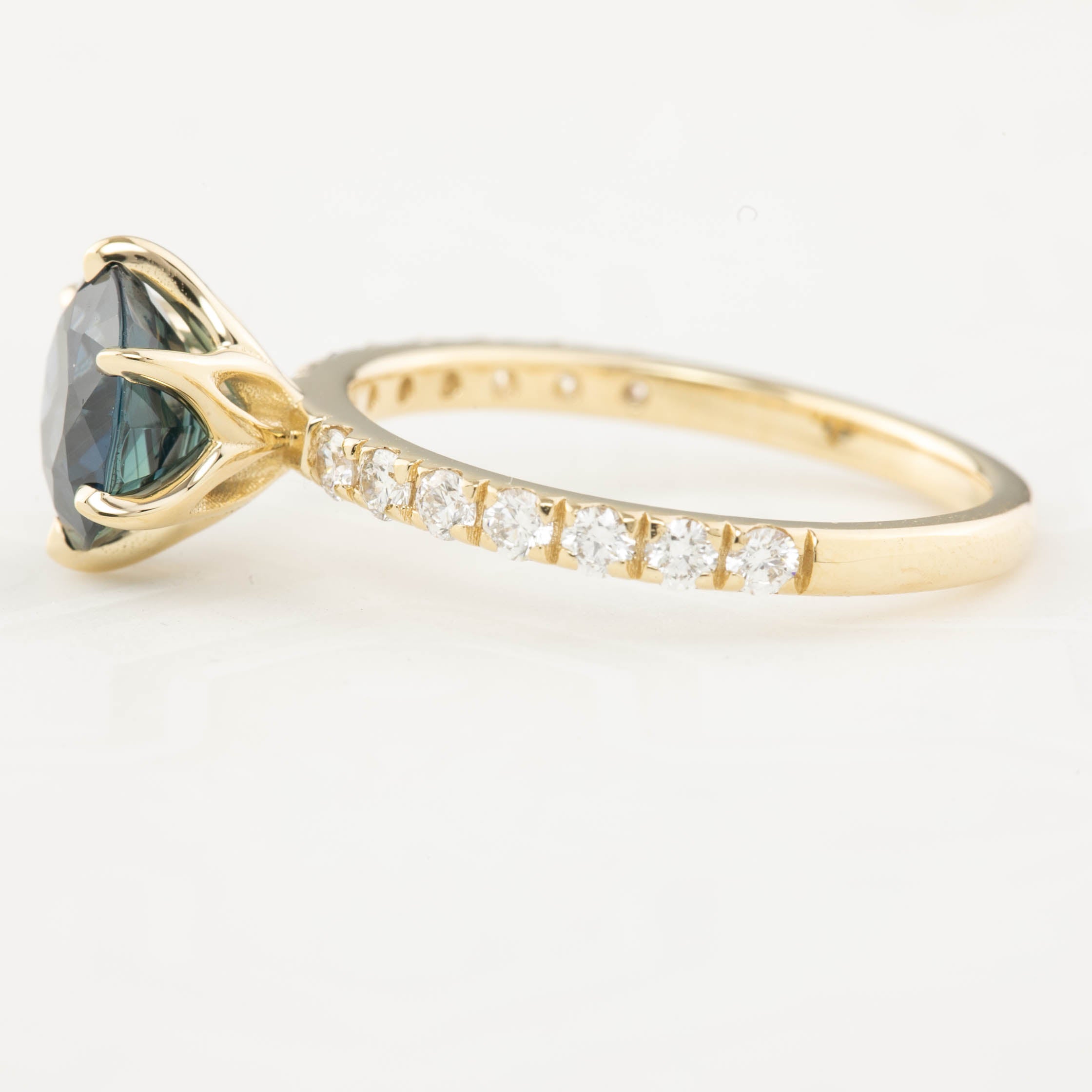 Maria Luxe Ring - 2.26ct Green Sapphire (One of a kind)
