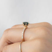 Maria Luxe Ring - 2.26ct Green Sapphire (One of a kind)