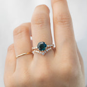 Maria Luxe Ring - 2.26ct Green Sapphire (One of a kind)
