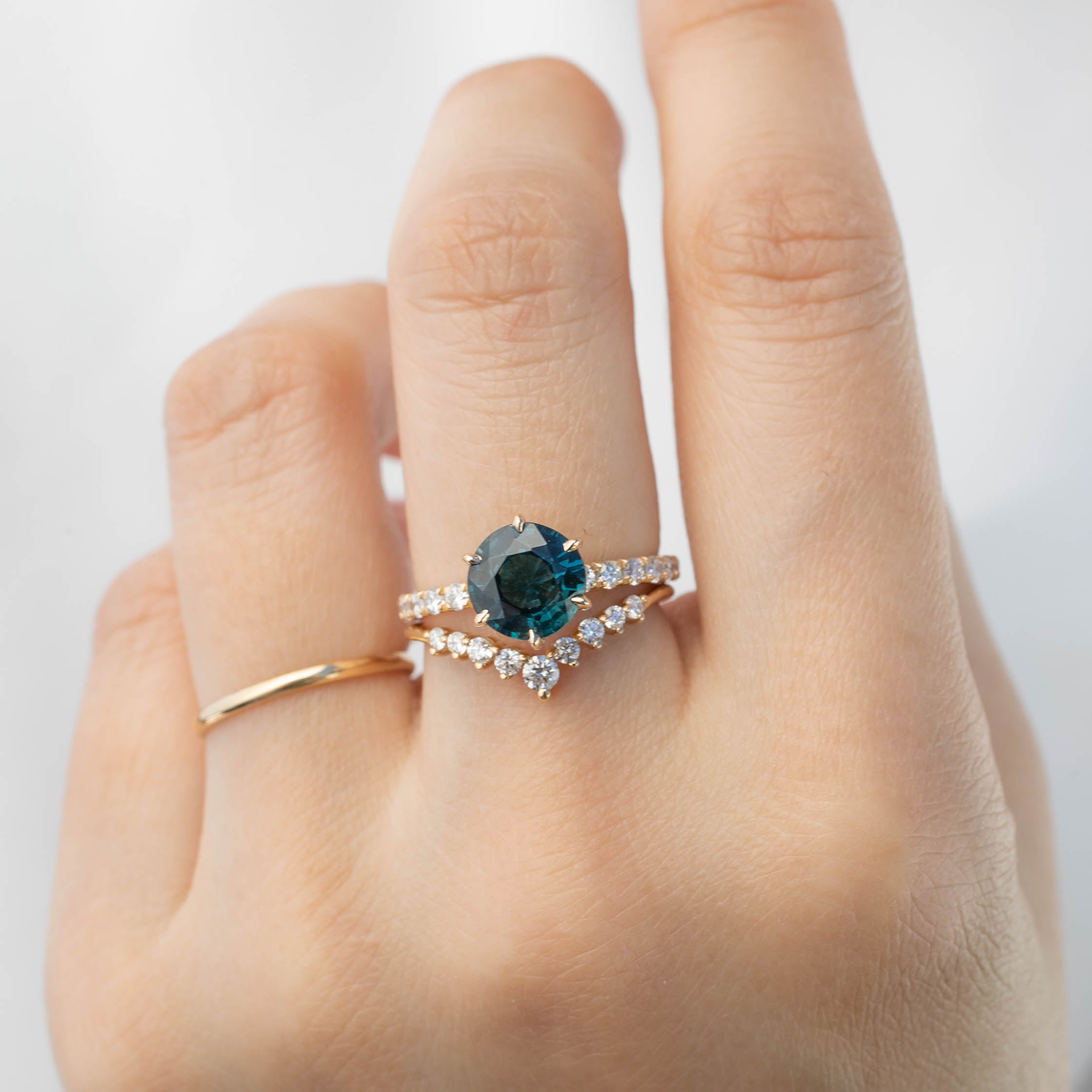 Maria Luxe Ring - 2.26ct Green Sapphire (One of a kind)