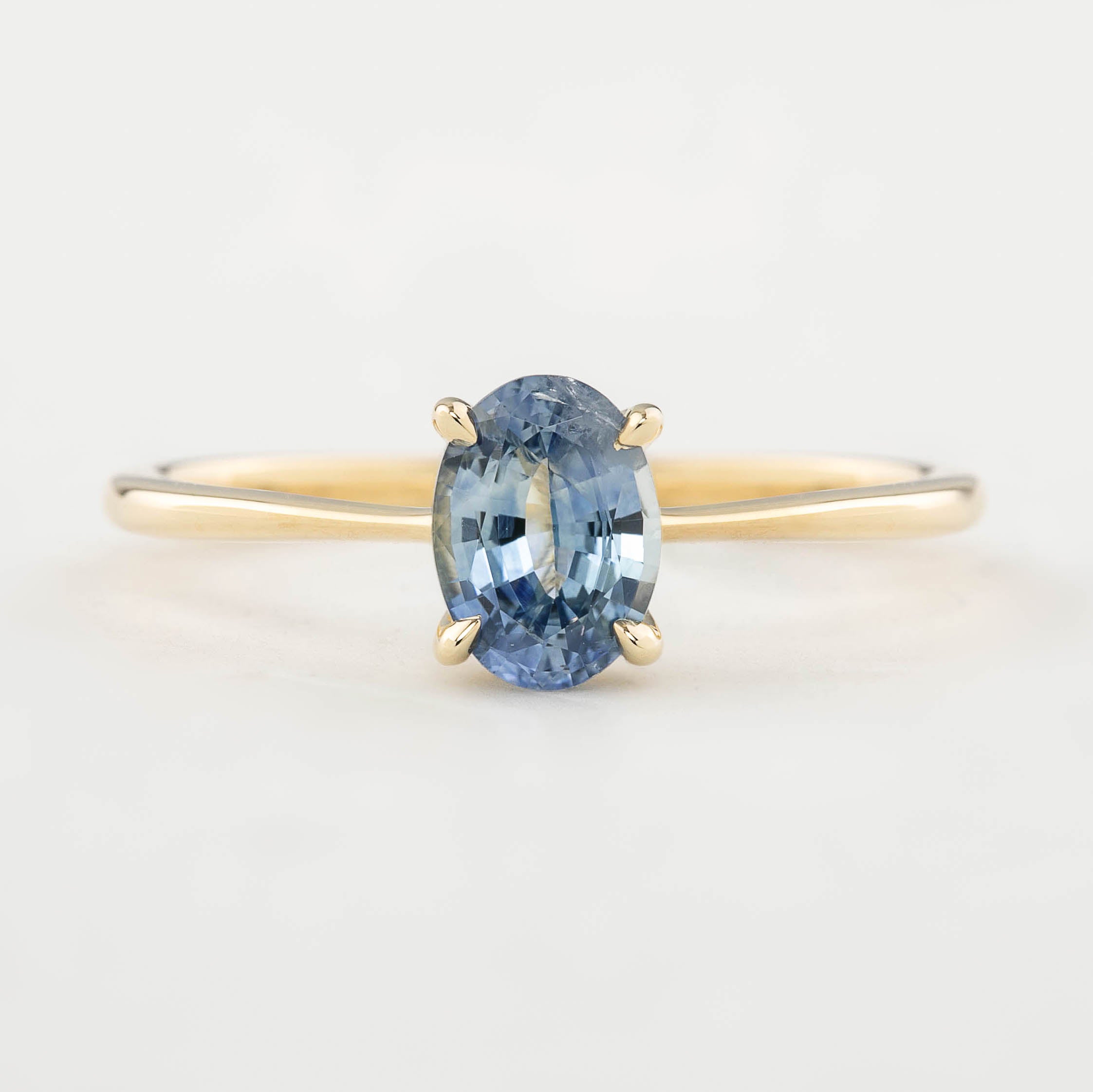 Nina Ring - 0.86ct Blue Montana Sapphire (One of a kind)