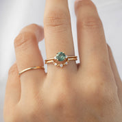 Sofia Ring - 0.72ct Green Sapphire (One of a Kind)