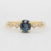 Celeste Ring - 1.04ct Green Montana Sapphire (One of a kind)