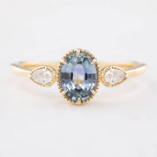 Diana Ring - 1.03ct Light Blue Montana Sapphire (One of a kind)