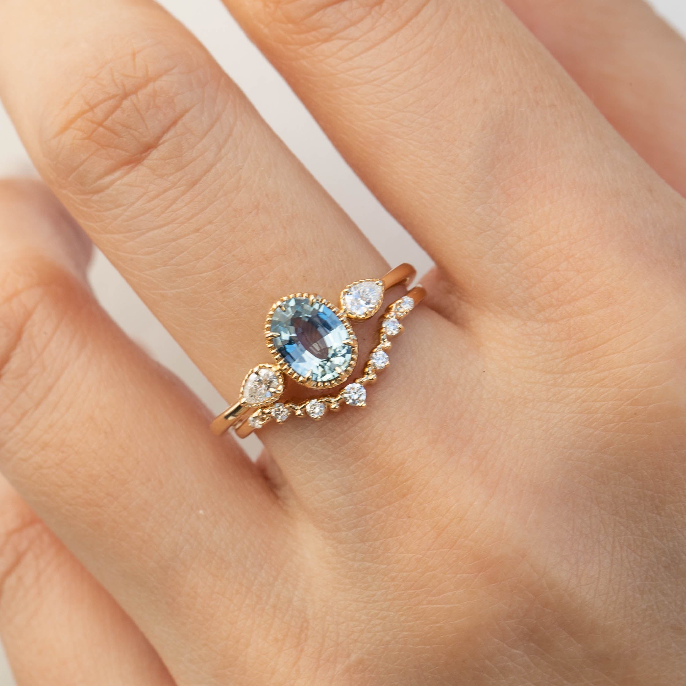 Diana Ring - 1.03ct Light Blue Montana Sapphire (One of a kind)