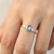 Diana Ring - 1.03ct Light Blue Montana Sapphire (One of a kind)
