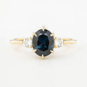 Ayana Ring - 1.69ct Teal Blue Queensland Sapphire (One of a kind)