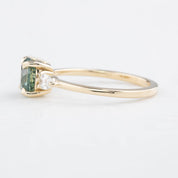 Olivia Ring, 1.64ct Mint Green Montana Sapphire