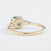 Olivia Ring, 1.64ct Mint Green Montana Sapphire