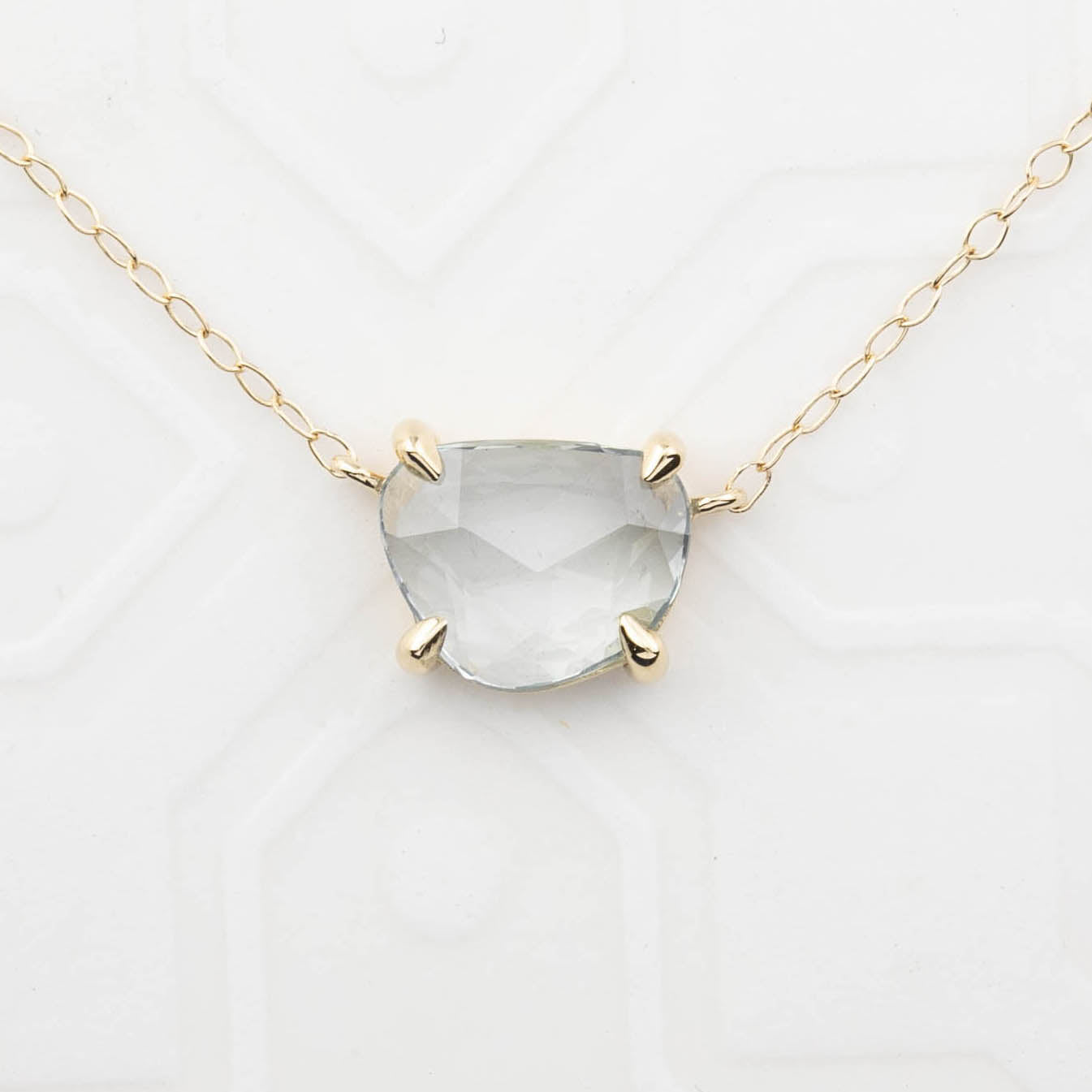 Lisa Unheated Blue Green Sapphire Necklace