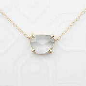 Lisa Unheated Blue Green Sapphire Necklace