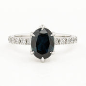 GIA Certified 2.39ct Queensland Sapphire Maria Luxe Ring, Platinum