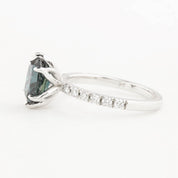 GIA Certified 2.39ct Queensland Sapphire Maria Luxe Ring, Platinum