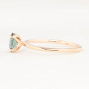 Sara Ring, 0.78ct Montana Sapphire, oval shape gemstone