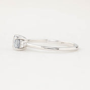 Emilie Ring - 0.83ct Unheated Light Blue Madagascar Sapphire, 14k White Gold (One of a kind)