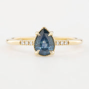 Grace Ring, 0.73ct Blue Montana Sapphire