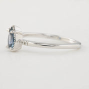 Grace Ring, 0.62ct Blue Montana Sapphire