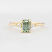 Estel Ring - 0.87ct Light Green Montana Sapphire (One of a kind)