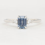 Estel Ring, 0.80ct Emerald Montana Sapphire